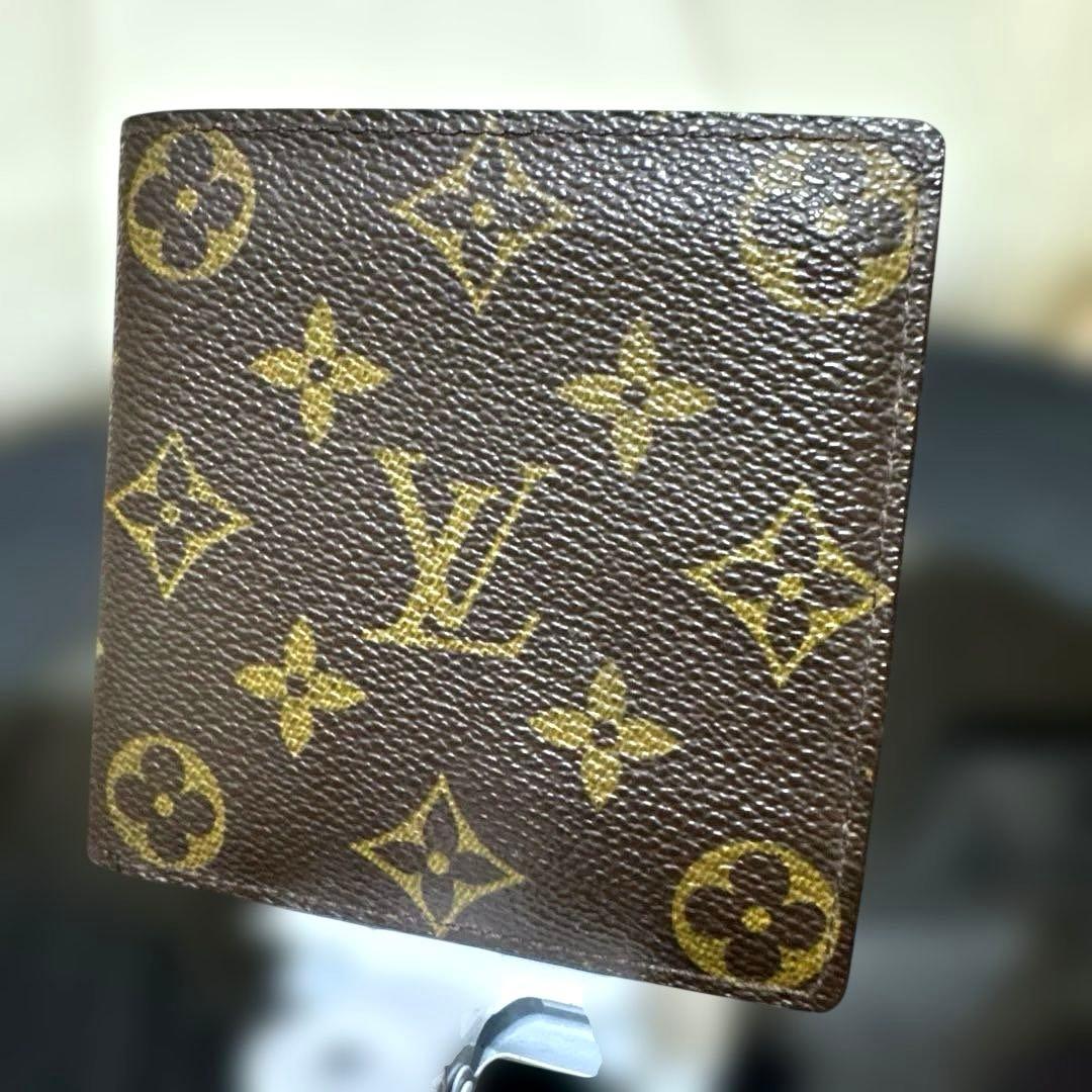 ④☆優良品☆モノグラム♪マルコ☆2つ折り財布★ポケット有