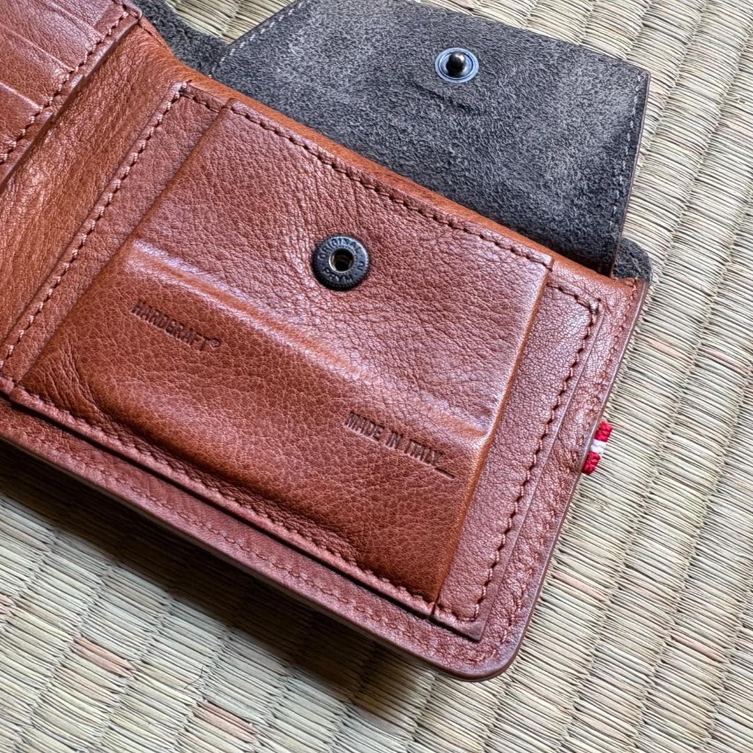 hardgraft イタリア製 レザー財布 本革 ブラウン系