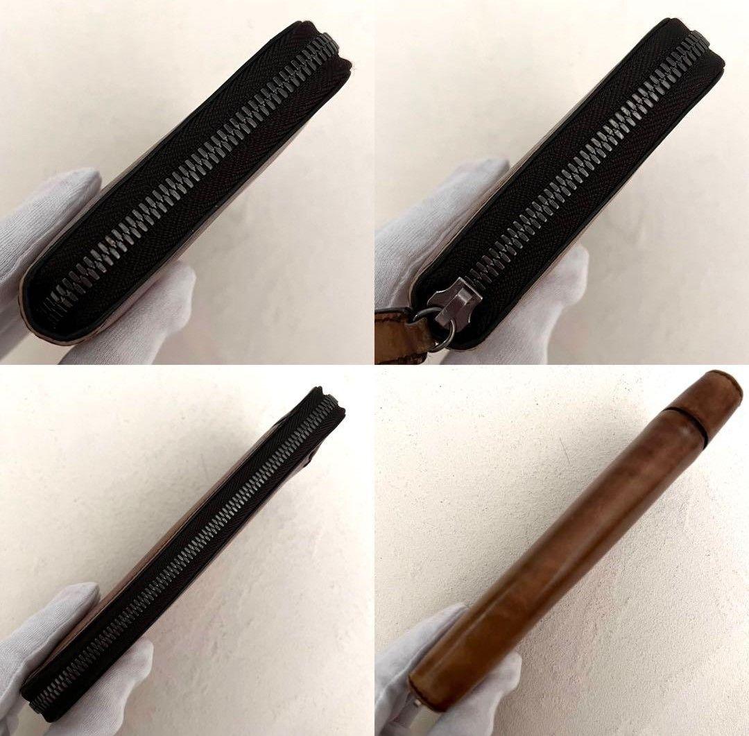 ✨極美品✨ベルルッティ　ガスパール　ラウンドジップ長財布　レザー　ブラウン