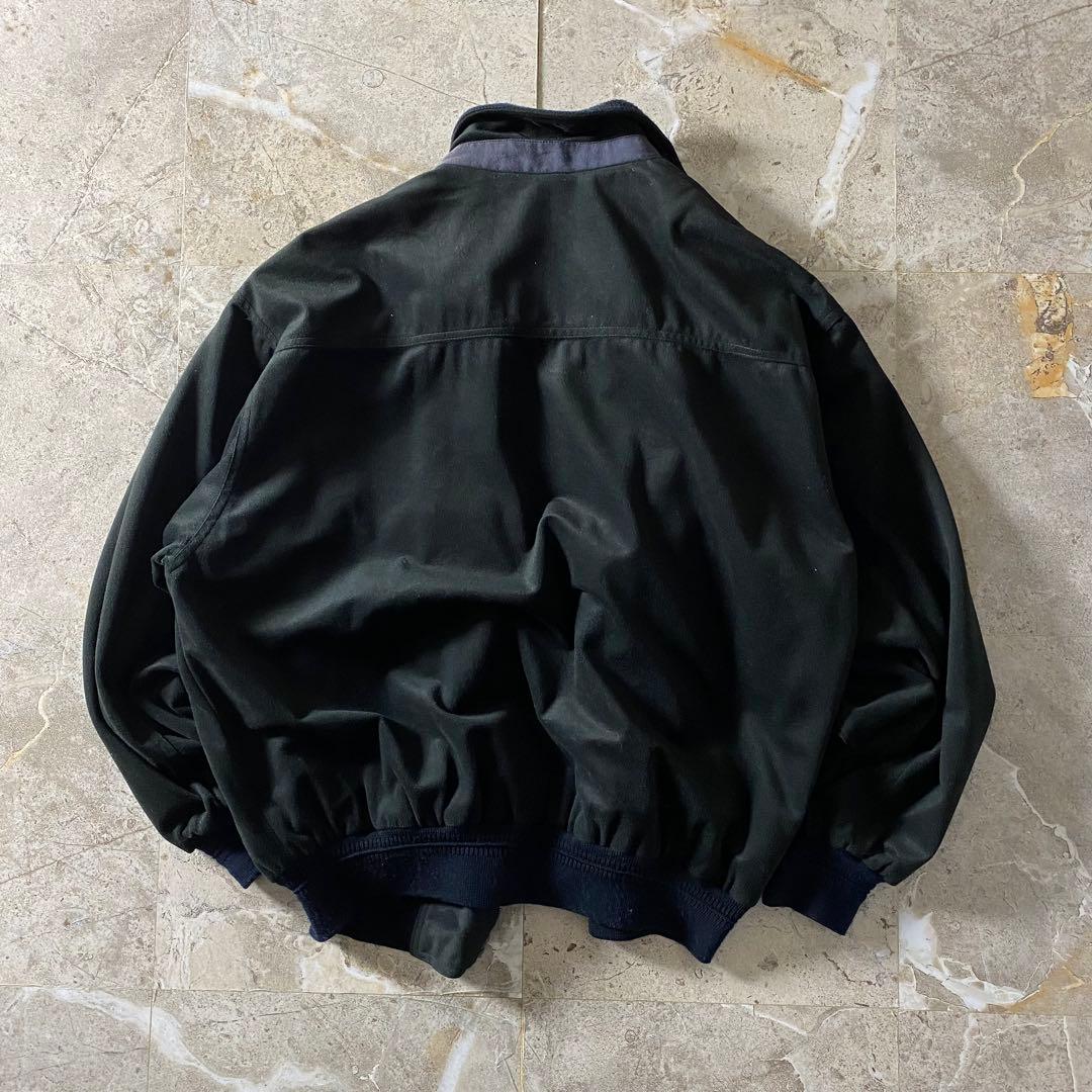 90svintage 短丈 ブルゾンジャケット グランジ アメカジ 黒 ゆるダボ