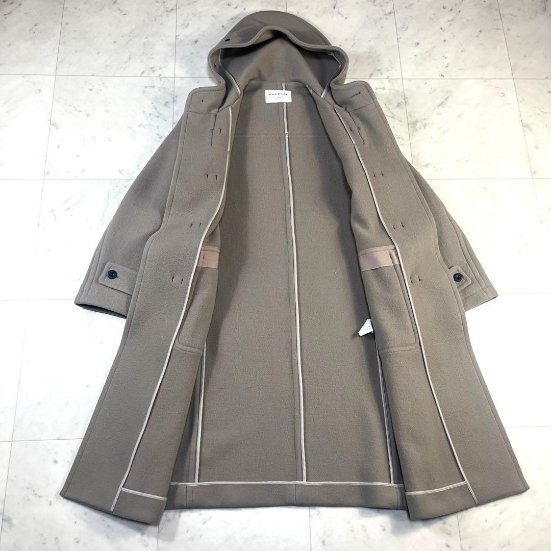 トゥモローランド マカフィー　ウールメルトンダッフルコート　36（M）グレージュ