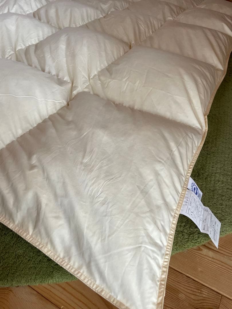 【エコダウン使用】寒冷地仕様　羽毛布団　シングル　150×210 ホテル仕様無地