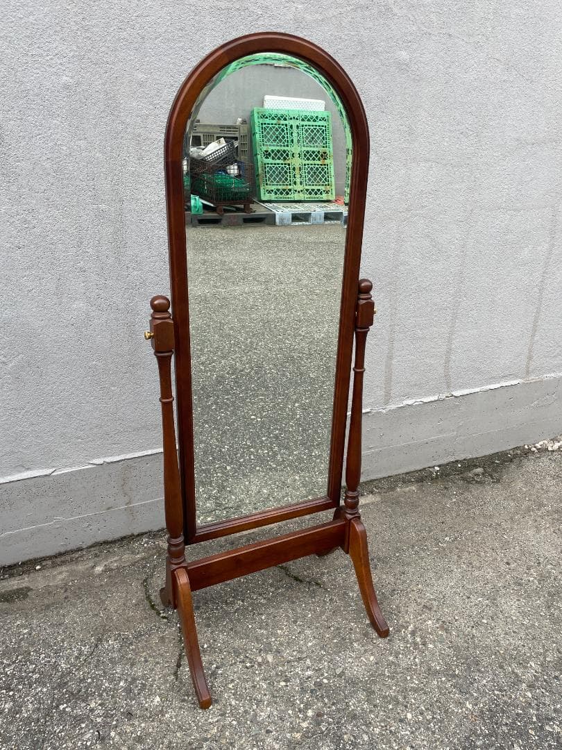 ★ アンティーク 姿見 マルニ スタンド ミラー 全長約150cm 鏡 カガミ