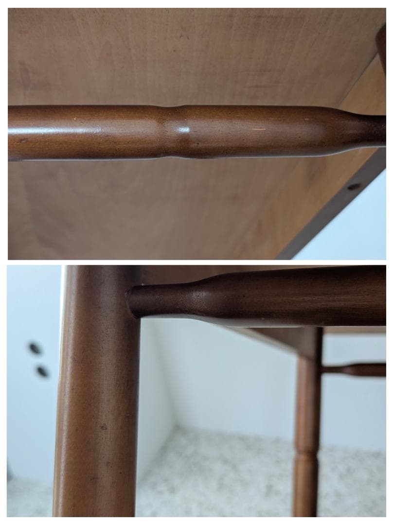 70s ビンテージ 大理石柄 ウッド テーブル ミッドセンチュリー レトロ