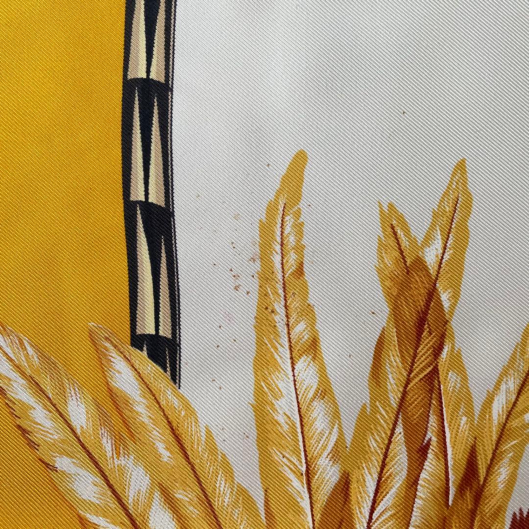 HERMES PARIS エルメス　ブラジル　イエロー　スカーフ