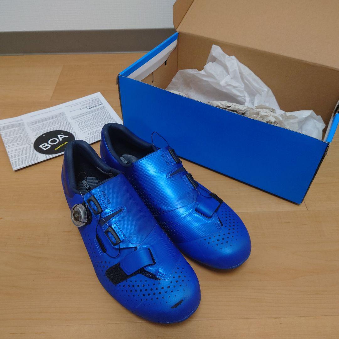 シマノブルー SHIMANO シマノ ロードバイク シューズ RC5