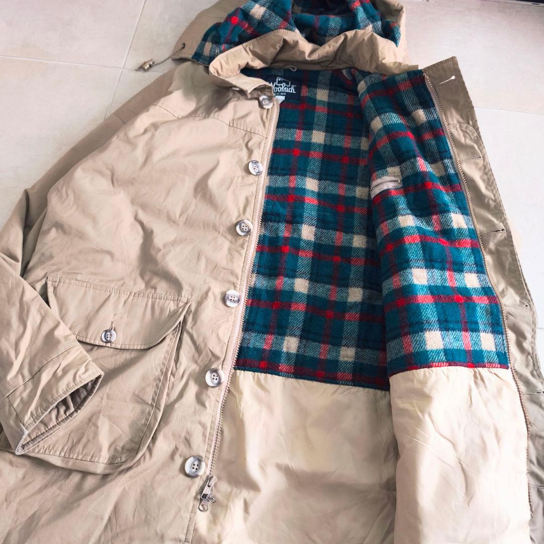 80s 紺タグ　WOOL RICH　ウールリッチ　ストームコート