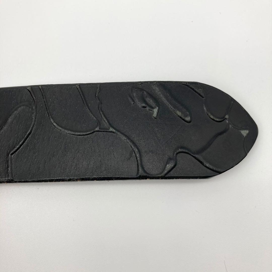 美品 BAPE ベルト 型押し STAカモフラ デカロゴ サル 猿 NIGO