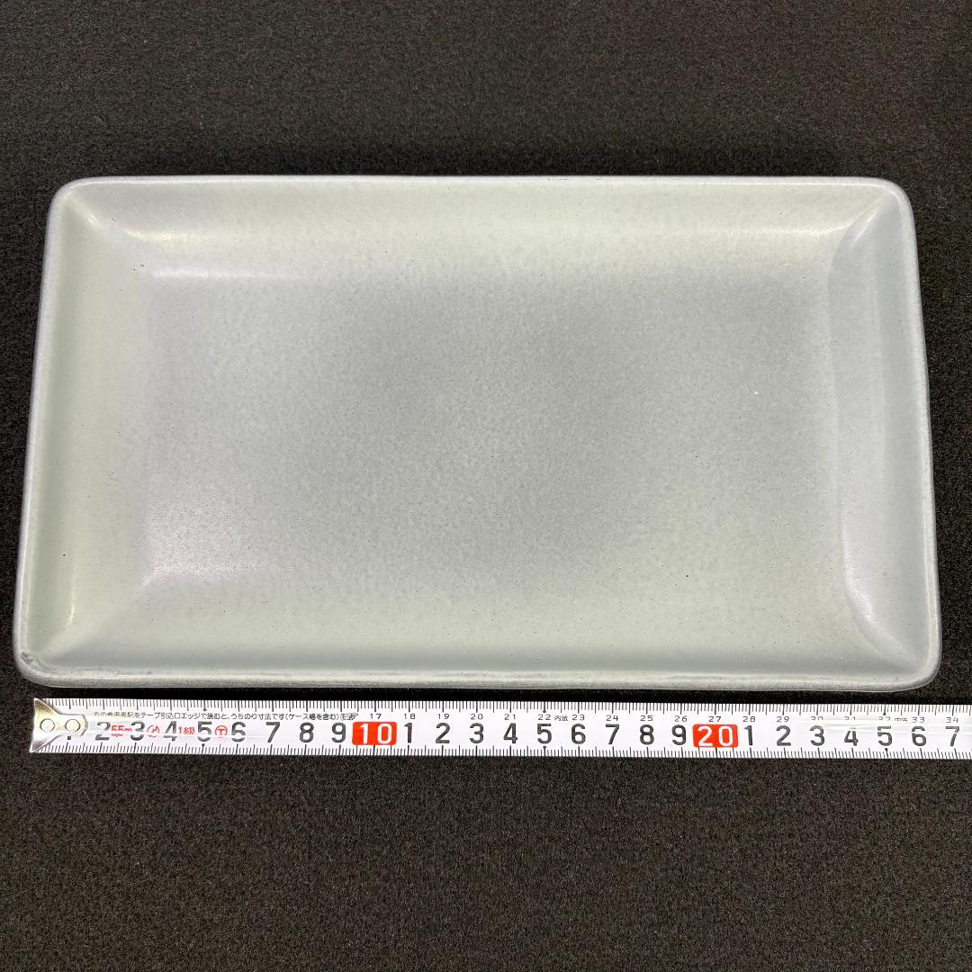 ANFORA マットグレイ レクタンプレート　６枚　アンフォラ　メキシコ 角皿