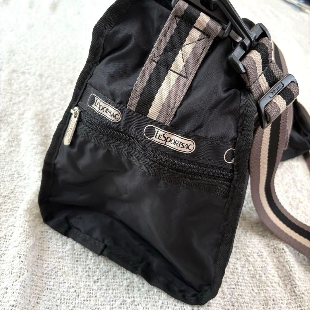 【希少】LeSportsac レスポ　ボストン　ミディアム　ウィークエンダー黒
