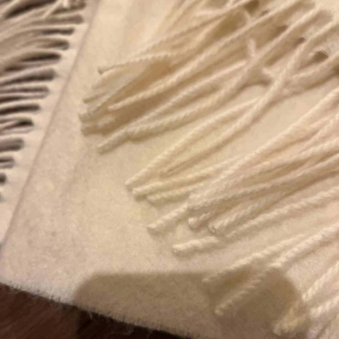 nobleカシミヤストール　ホワイト