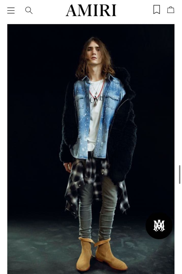 【激レア】AMIRI Full Cotton Sherpa Hoodie XS