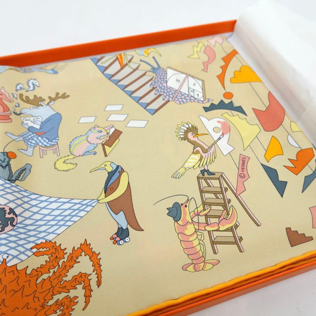 エルメス　カレ90 アカデミア・イピカ　スカーフ　シルクツイル