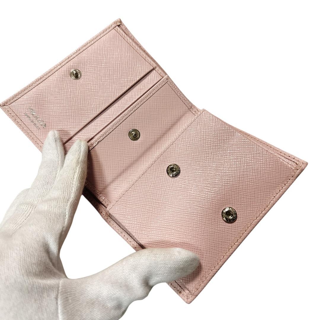 PRADA　プラダ　サフィアーノ　コンパクトウォレット　１MV204　美品