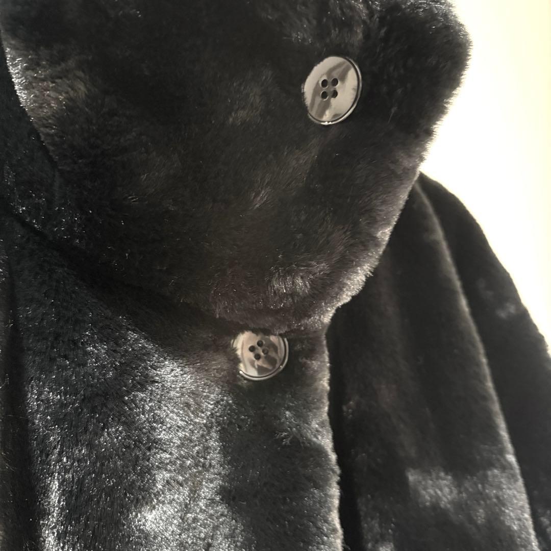 CLANE LONG FUR COAT ロングファーコート ブラック