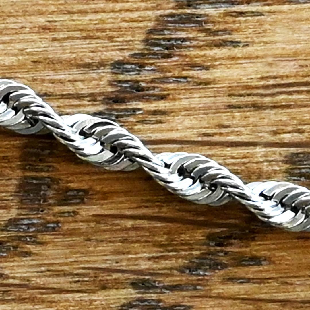 新品 Pt850 プラチナ パイプロープブレスレット幅2.0mm長さ17cm