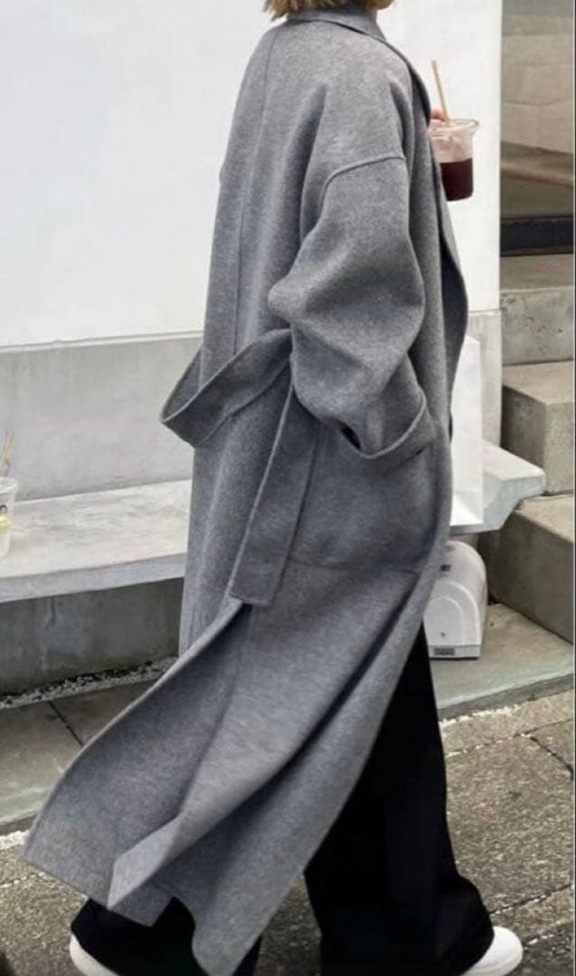 超美品✨ok.soon light melton coat オクスンロングコート