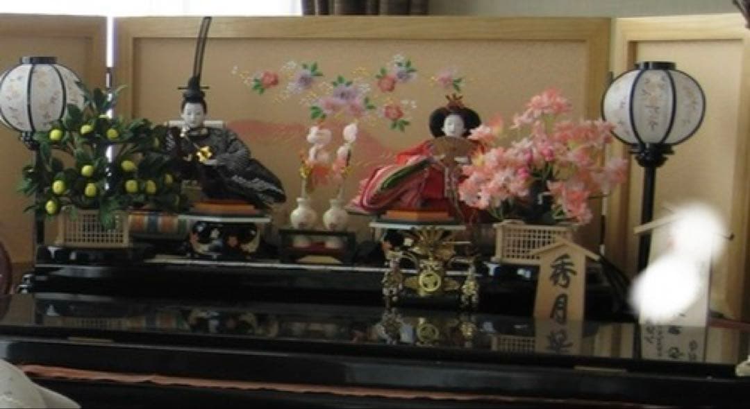 秀月 雛人形 セット お内裏様 お雛様 男雛 女雛 絞り ひな祭り