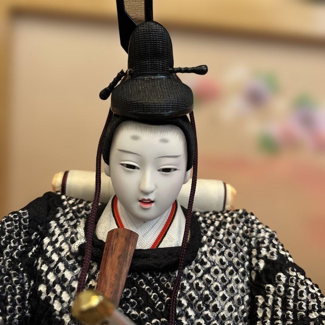 秀月 雛人形 セット お内裏様 お雛様 男雛 女雛 絞り ひな祭り