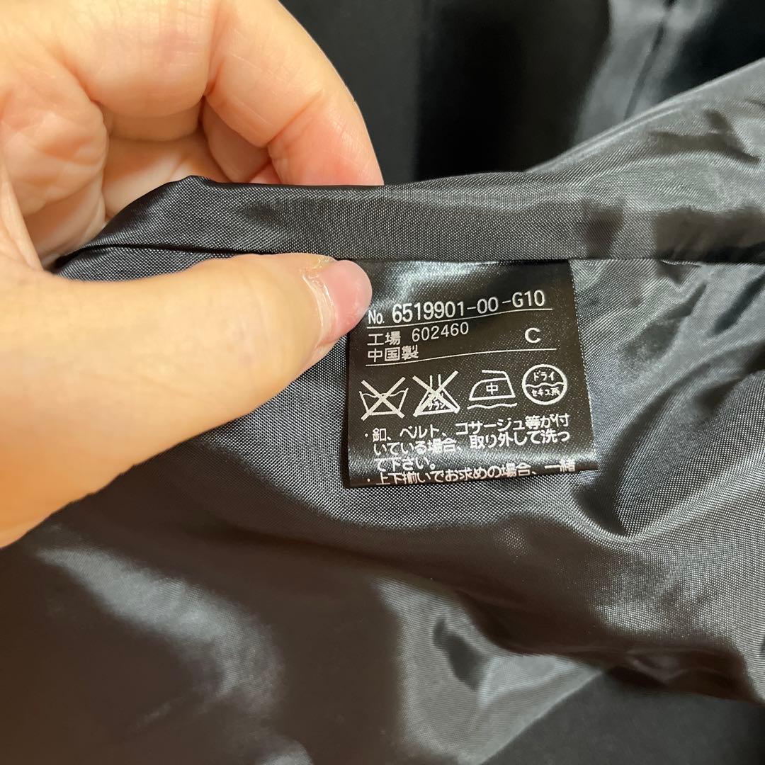 本日迄美品　東京ソワールパンツスーツセットアップ　11号ブラック　フォーマル漆黒