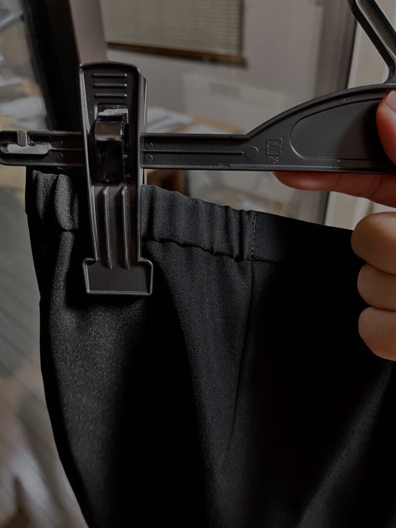 本日迄美品　東京ソワールパンツスーツセットアップ　11号ブラック　フォーマル漆黒