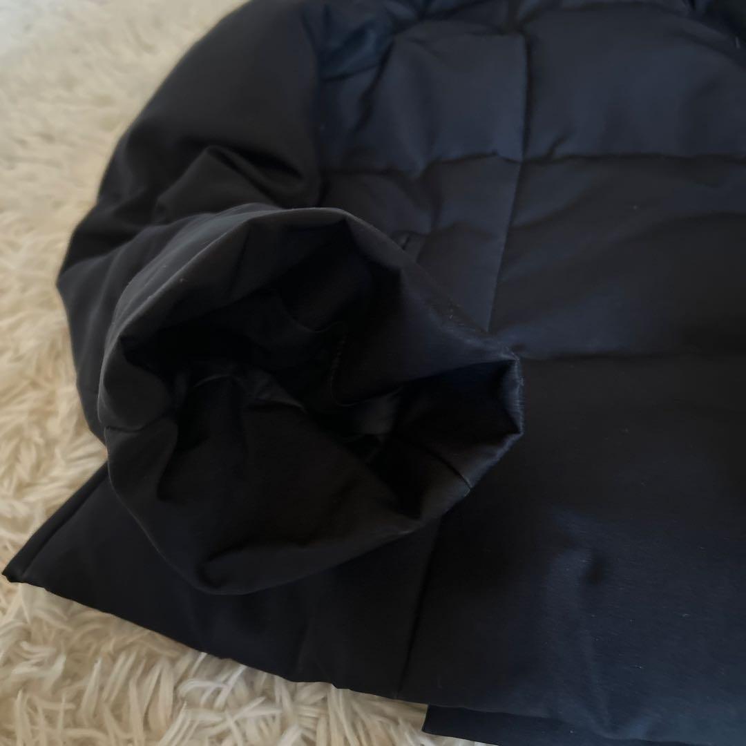 【美品】M-PREMIER ダウンジャケット ネイビー レディース　36サイズ