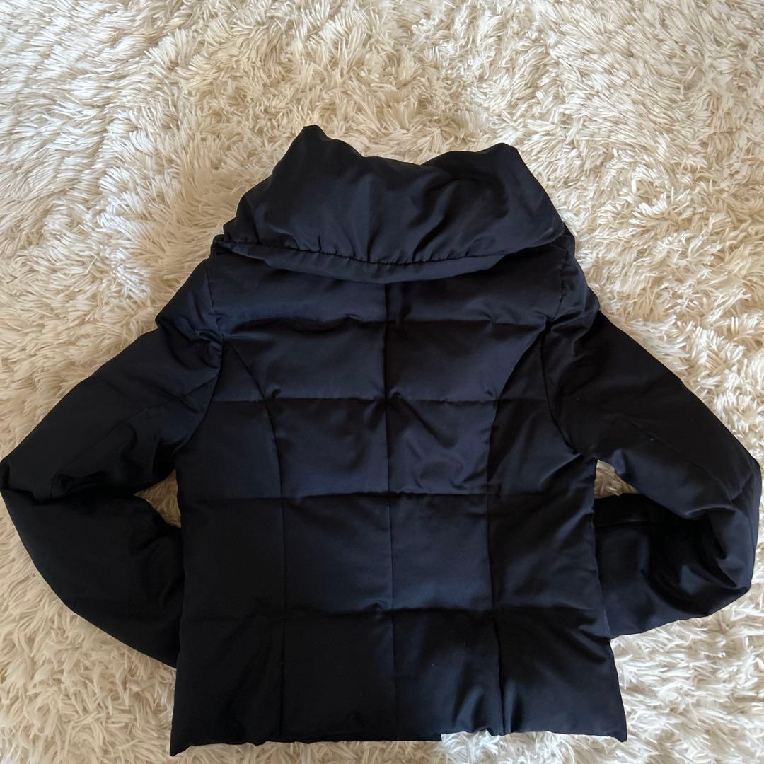 【美品】M-PREMIER ダウンジャケット ネイビー レディース　36サイズ