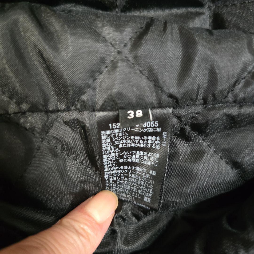 美品UNITED ARROWS ダブルライダースジャケット ブラック