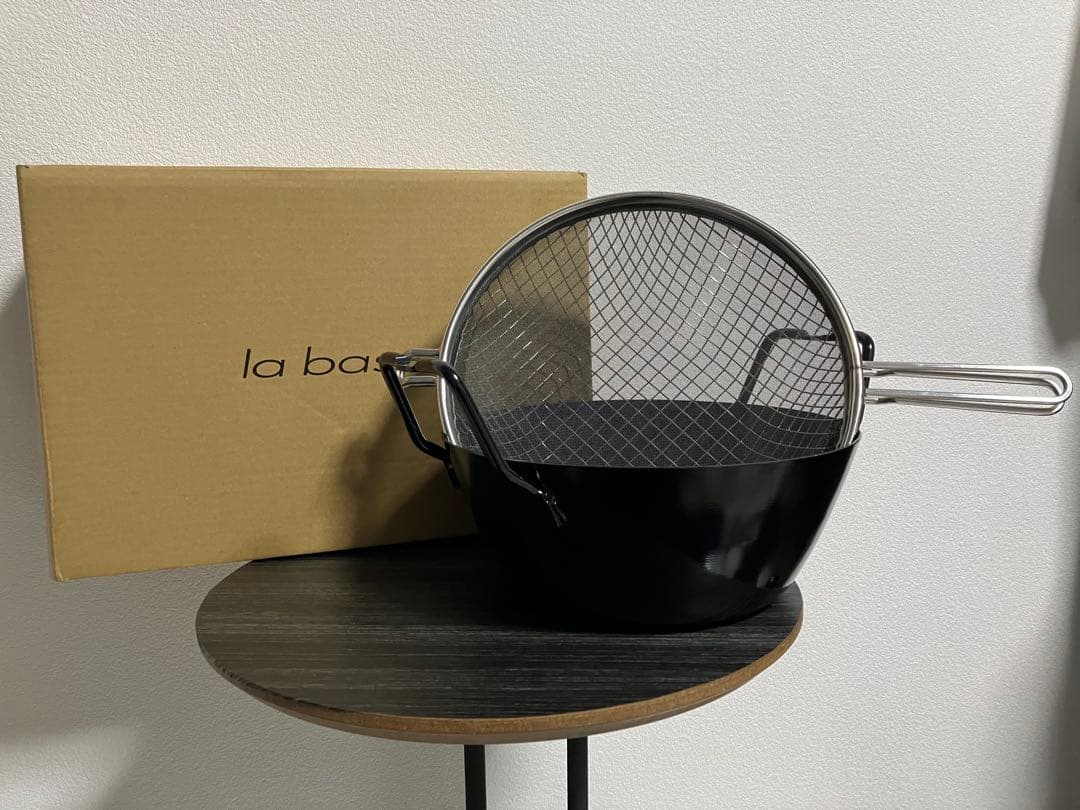 la base ラバーゼ 鉄揚げ鍋 22cm セット　Lb-098 新品未使用