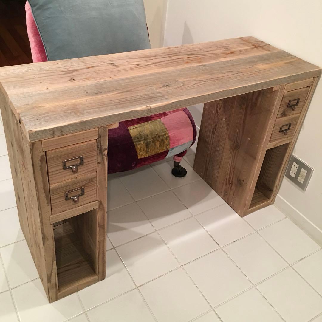 WOODPRO 足場板 古材 テーブル 学習机 無塗装 デスク オーダー