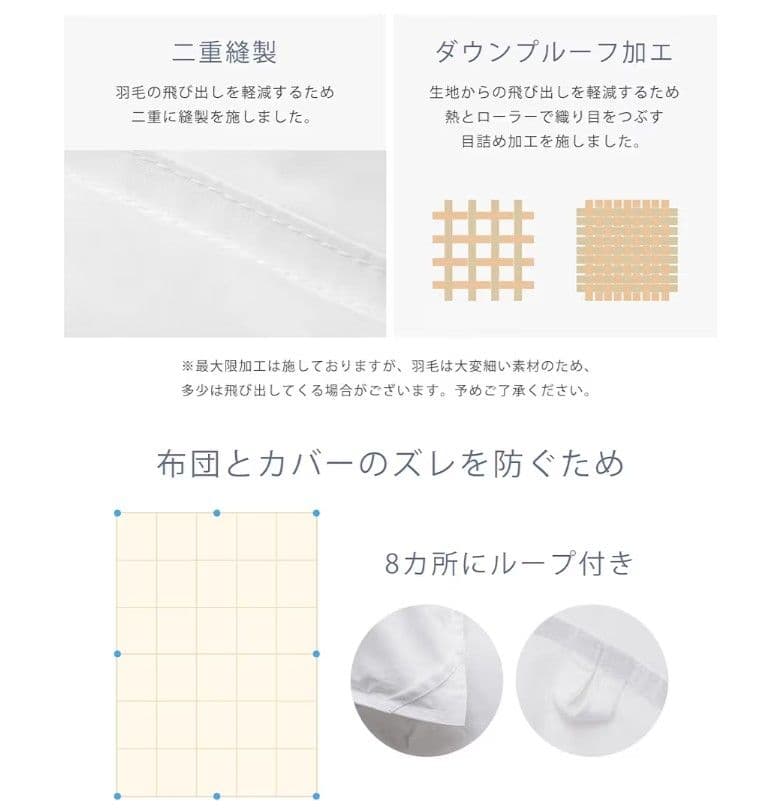 【新品2枚セット】掛け布団 ふわふわ人工羽毛布団 超軽量 暖かい 洗える 抗菌