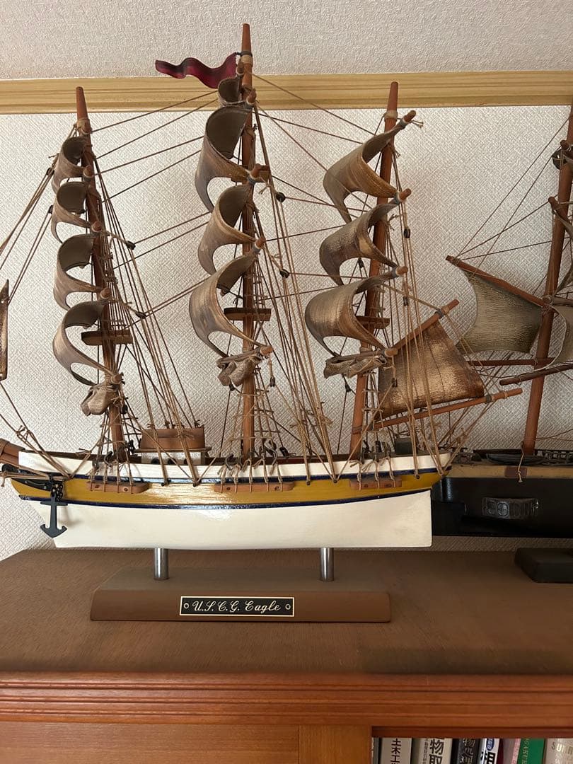 U.S.S. Eagle 木製モデル船