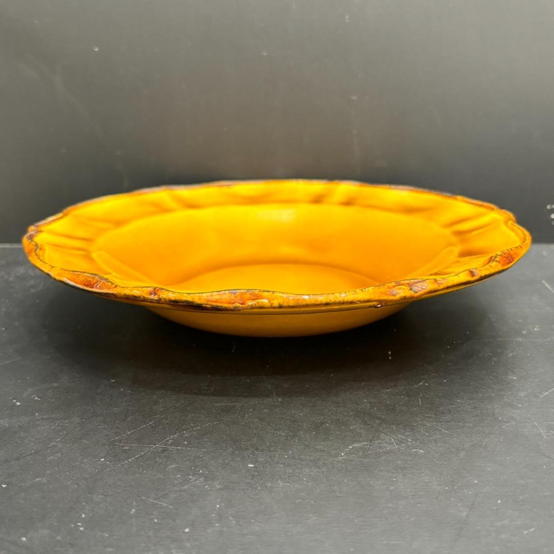ファイアンス オート プロヴァンス はちみつ色 陶器皿 6枚 MH049