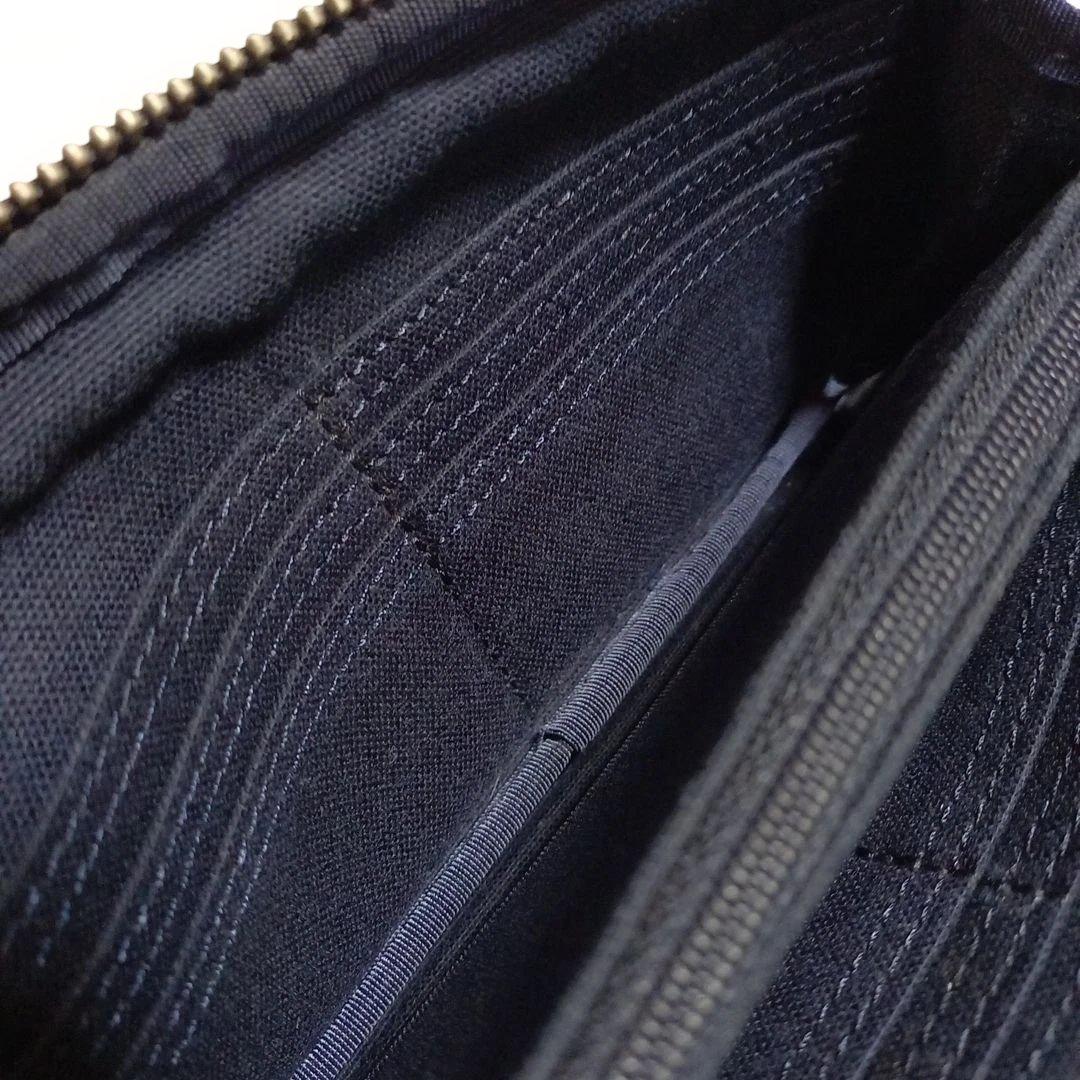 (美品) ポーター スモーキーシリーズ ロングウォレット ネイビー