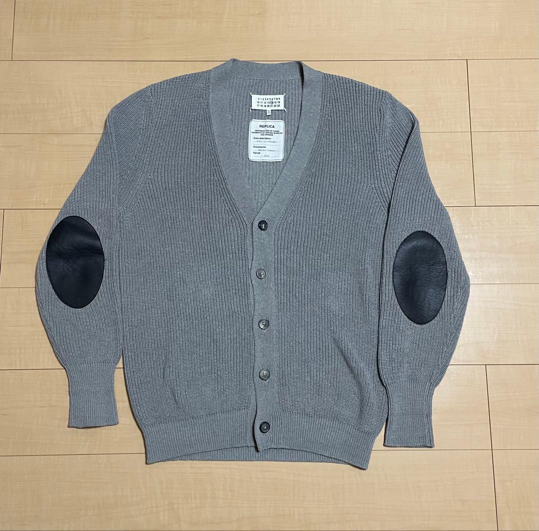 メゾンマルジェラ　エルボーパッチカーディガン