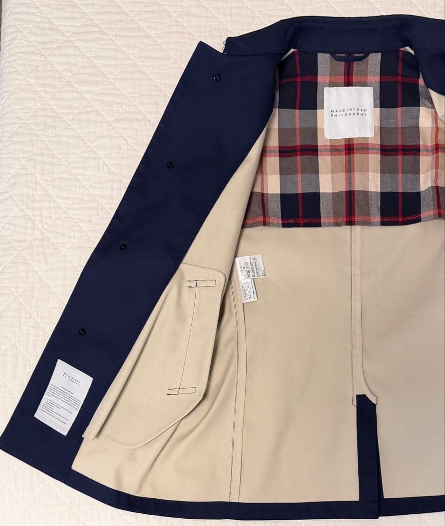 MACKINTOSH PHILOSOPHY ステンカラーコート ネイビー 38