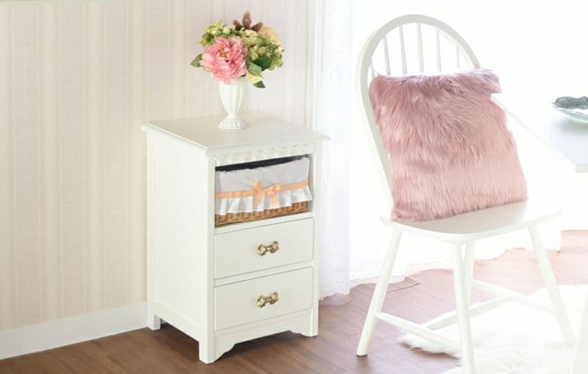 要問い合せ♥️大人可愛い♥️ロココ調　リボン　白家具　収納家具　チェスト　台