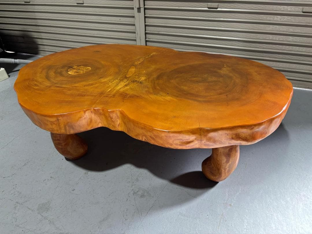 高級感 天然木一枚板 座卓ローテーブル 重厚 センターテーブル 幅125cm