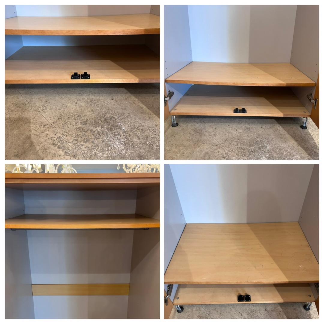 1【廃盤希少】無印良品 良品計画 木製ワードローブ クローゼット 洋風タンス