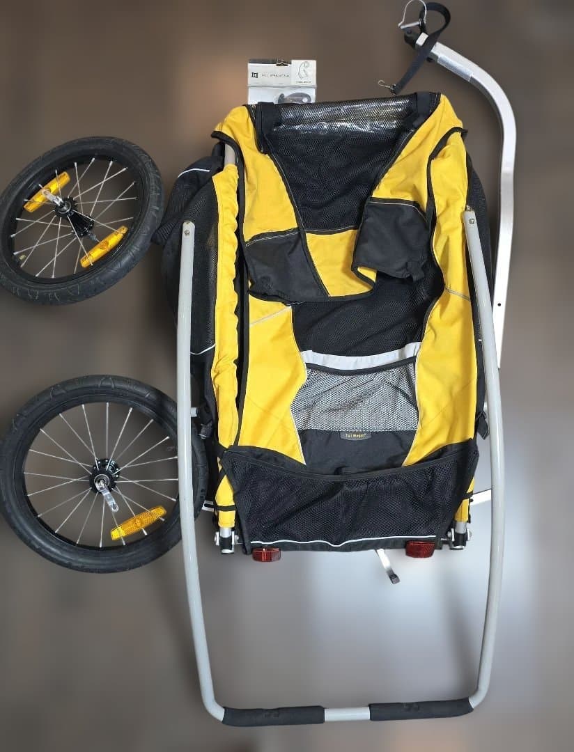 BURLEY 自転車用トレーラー 黒/黄色