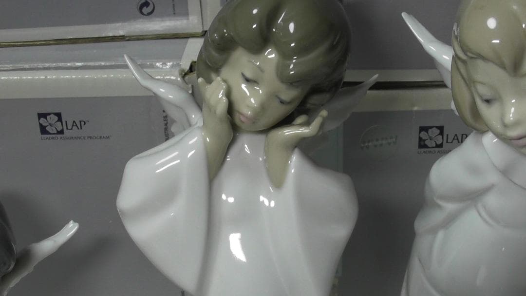 LLADRO　リヤドロ【天使シリーズ７点】２　インテリア　リアドロＬ485