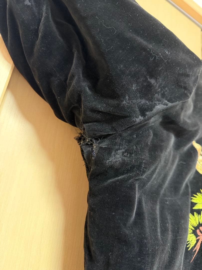 キ*ズ様 虎刺繍 青白 スカジャン　ビンテージ