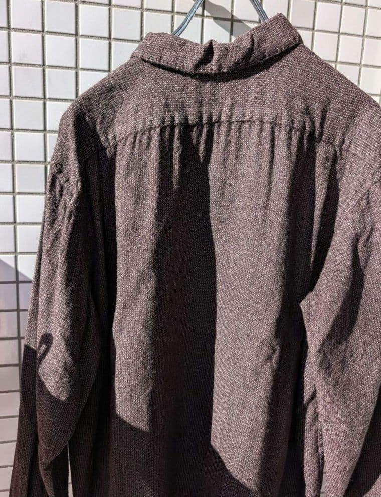 COMOLI コモリ 20SS ウールシャツ ブラウン