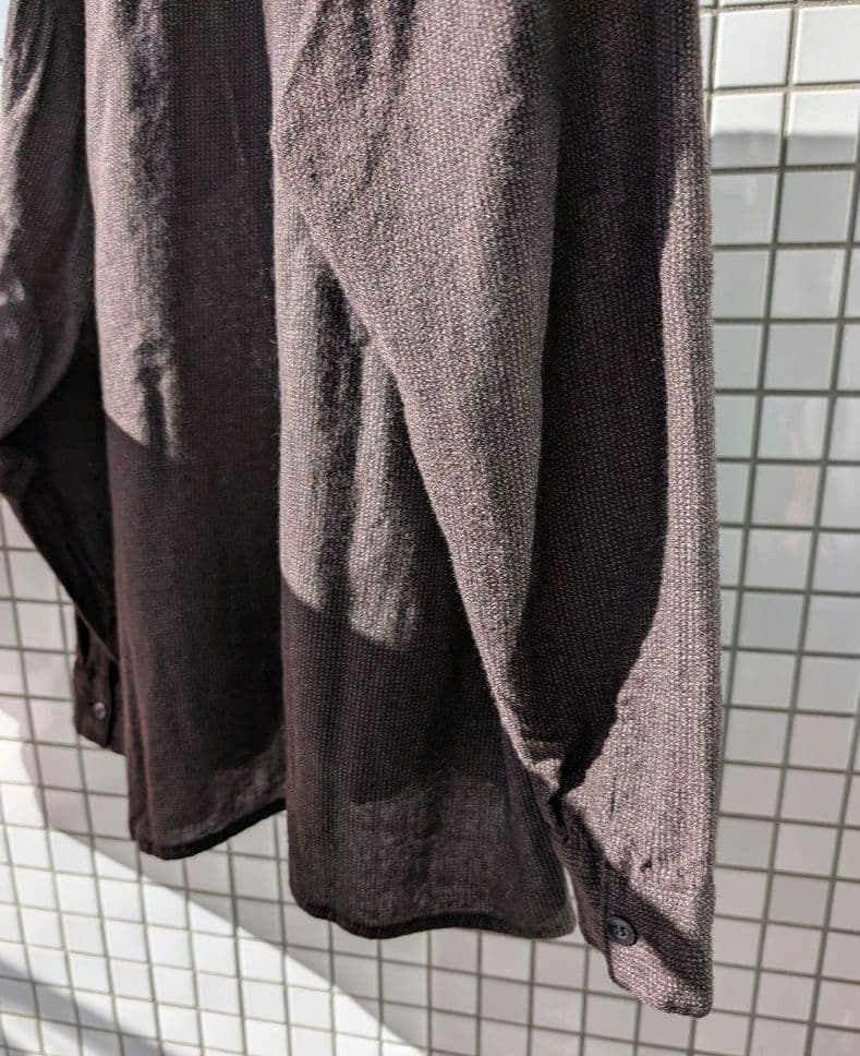 COMOLI コモリ 20SS ウールシャツ ブラウン