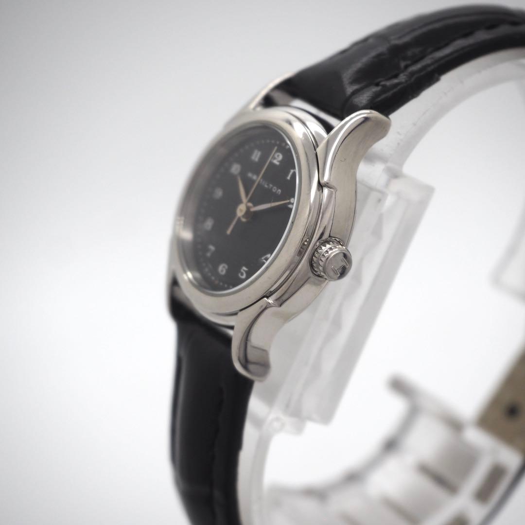 専用465 稼働 ハミルトン　時計　新品ベルト 021110 デイト　レディース