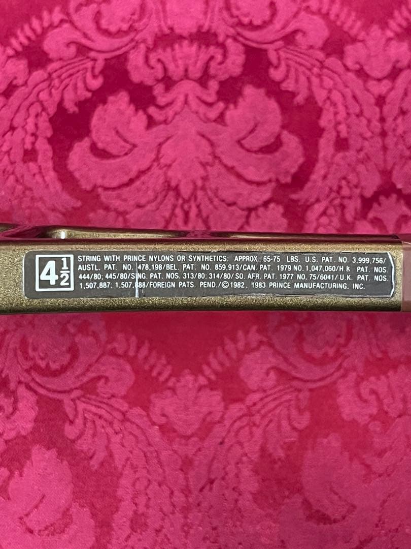【希少・美品】プリンス　ボロン　テニスラケット ケース付き　ヴィンテージ