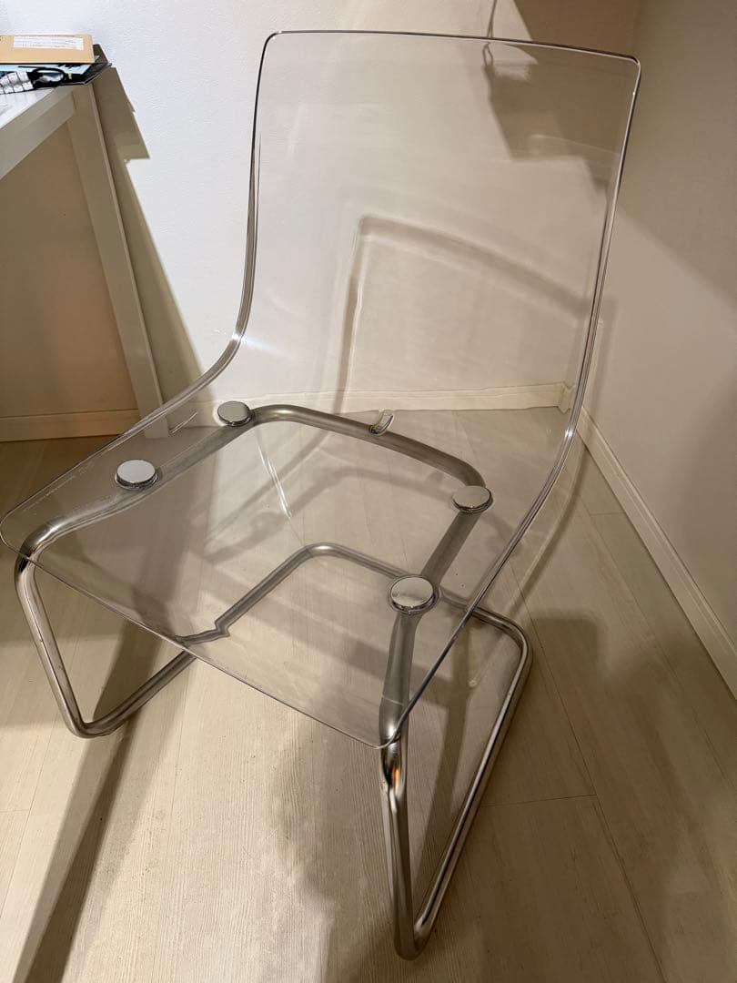 1月末で消去 IKEA tobis トービス 透明椅子 2つ