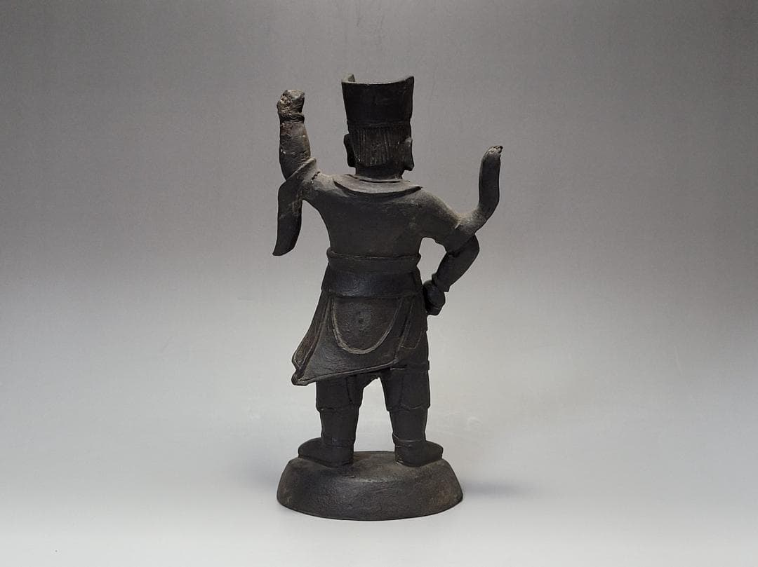 古銅 将軍像 明清時代 高さ約20.1cm