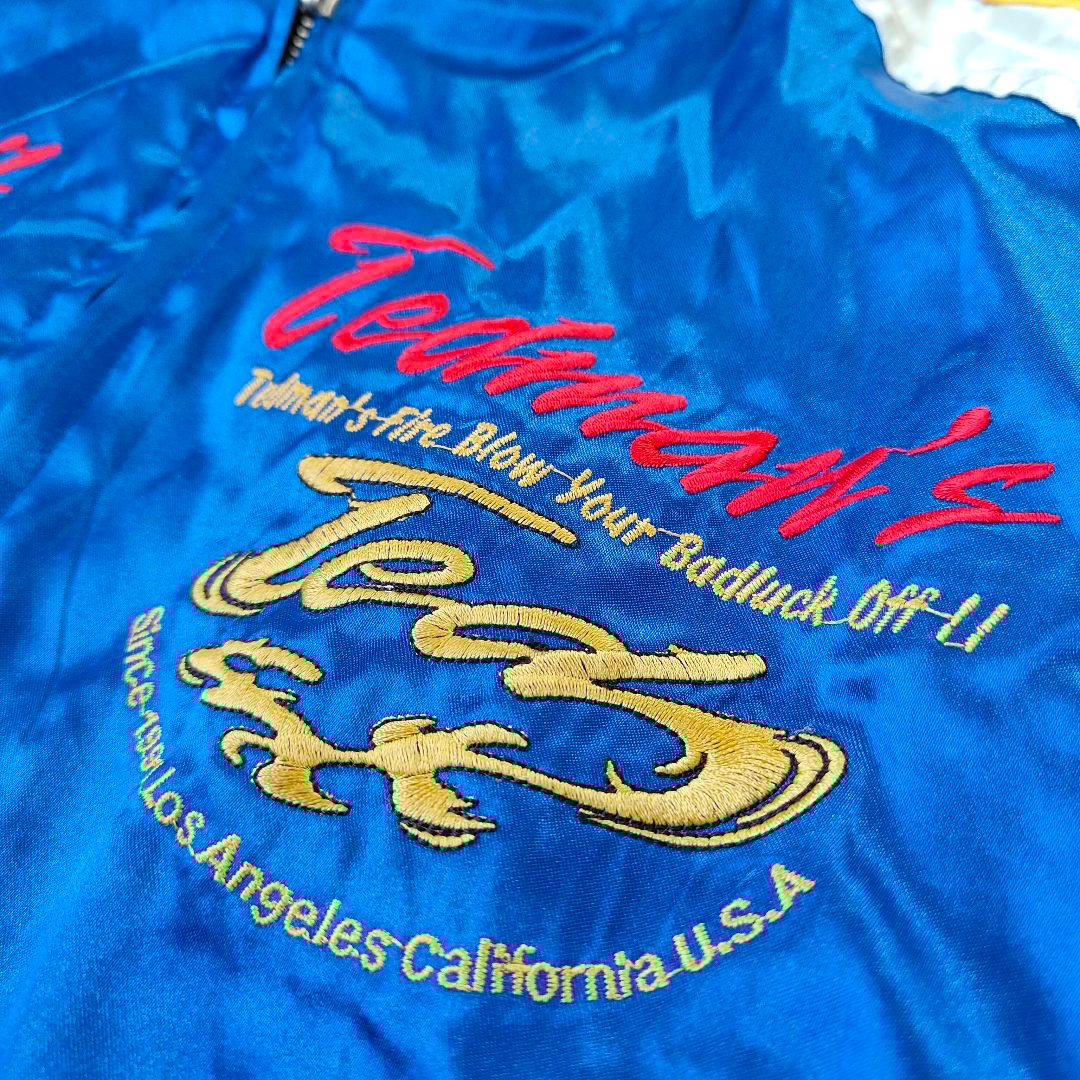 TEDMAN テッドマン リバーシブル スカジャン ベロア サテン 刺繍 Ｌ