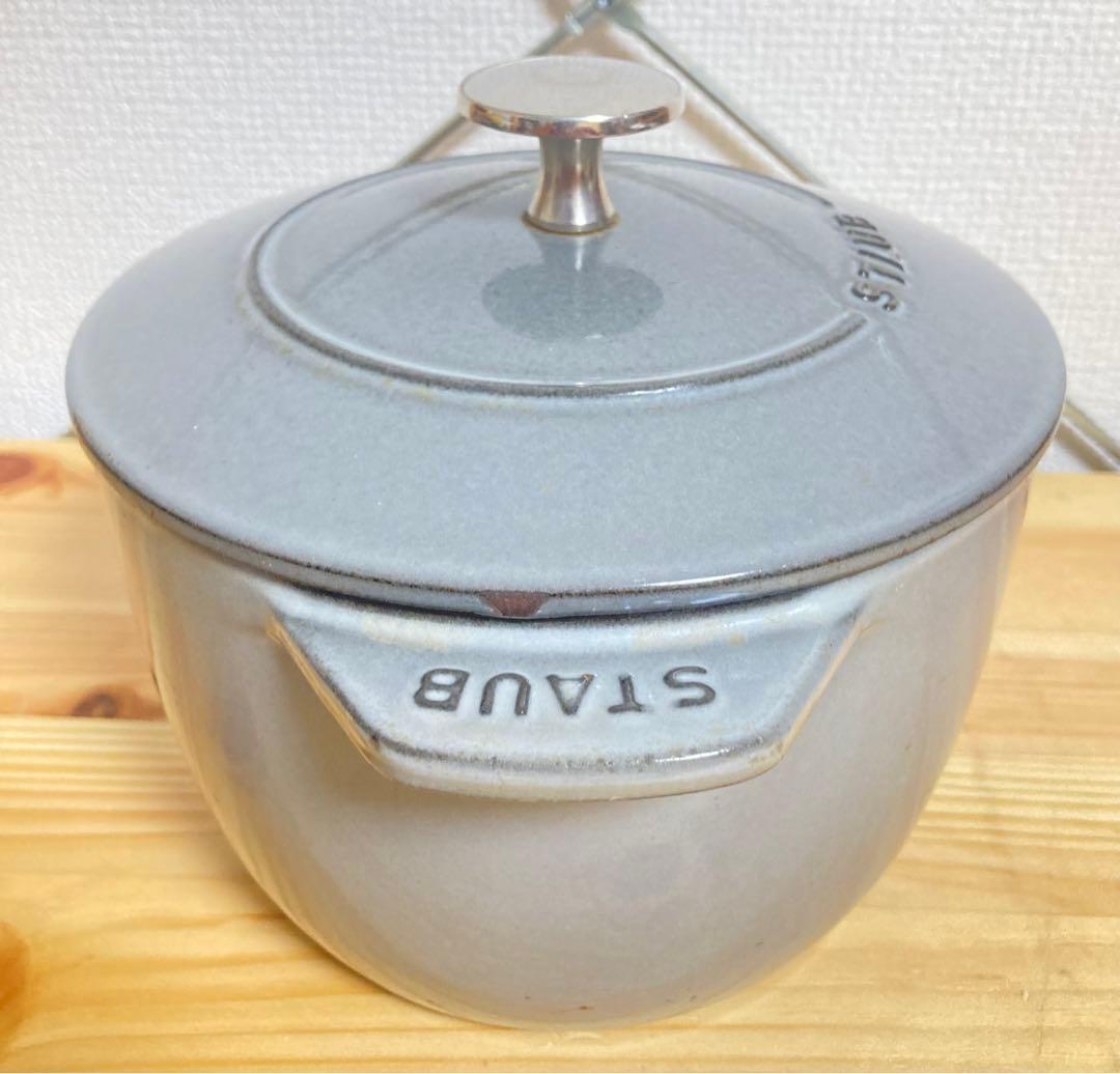 ☆STAUB ストウブ ラ ココット デ ゴハン Mサイズ グレー 16センチ
